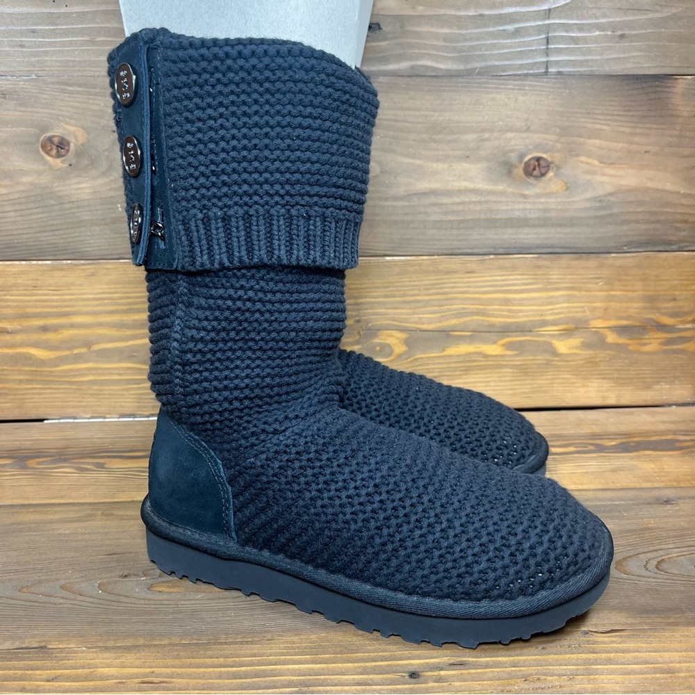 UGG Purl Cardy Knit Boot with Metal Buttons - Picture 5 of 9